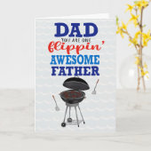 Vaderdag Flippen Leuke Vader Grill Kaart (Gele Bloem)