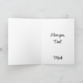 Vaderdag Flowers Feestdagen Kaart (Binnen)