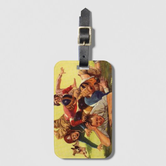 Vaderdag, Football Kinder en Familiehond Bagagelabel (Voorkant (verticaal))