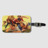 Vaderdag, Football Kinder en Familiehond Bagagelabel (Voorkant (horizontaal))