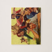  Vaderdag, Football Kinder en Familiehond Legpuzzel (Verticaal)