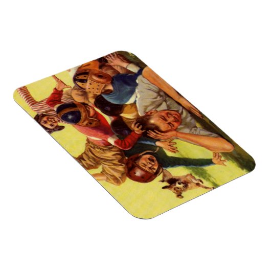  Vaderdag, Football Kinder en Familiehond Magneet (Rechterzijde)