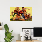 Vaderdag, Football Kinder en Familiehond Poster (Thuiskantoor)
