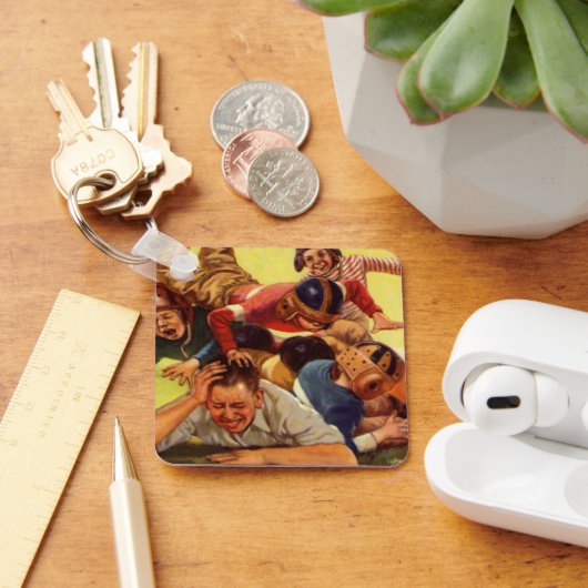  Vaderdag, Football Kinder en Familiehond Sleutelhanger (Bureau)