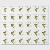 Vaderdag forel gepersonaliseerd inpakpapier (Vlak)