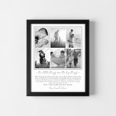 Vaderdag Foto afdrukken met gepersonaliseerd beric Poster