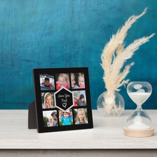 Vaderdag Foto Collage Black Fotoplaat (Insitu)