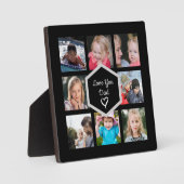 Vaderdag Foto Collage Black Fotoplaat (Voorkant)