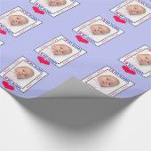 Vaderdag Foto Gift Wrap Wrapping Paper Cadeaupapier (Hoek)