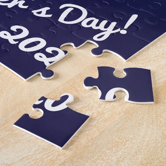 Vaderdag Foto Grandfather Gift Custom Puzzle Legpuzzel (Zijkant)