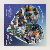 Vaderdag Foto Grandfather Gift Custom Puzzle Legpuzzel (Horizontaal)