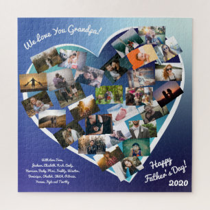 Vaderdag Foto Grandfather Gift Custom Puzzle Legpuzzel