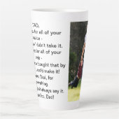  Vaderdag foto Latte Mok (Voorkant)