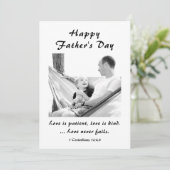 Vaderdag Foto Liefde Christelijk Bijbelvers Flat Feestdagenkaart (Staand voorkant)