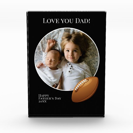 Vaderdag Foto met Football (Voorkant)