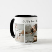 Vaderdag Foto Mok – Aangepaste 3 Foto's & Tekst (Voorkant links)