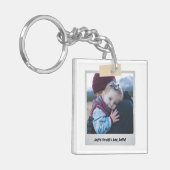 Vaderdag Foto Nieuwe Papa Cool Daddy Sleutelhanger (Voorkant Links)