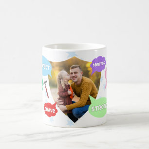 Vaderdag Foto Woordwolken Beste Papa Vader Koffiemok