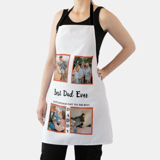 Vaderdag fotoafbeelding collage voor vader schort (Insitu)
