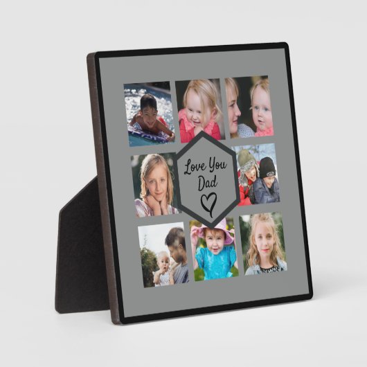 Vaderdag fotocollage fotoplaat (Voorkant)