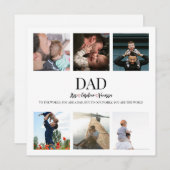 Vaderdag Fotocollage Kaart (Voorkant / Achterkant)
