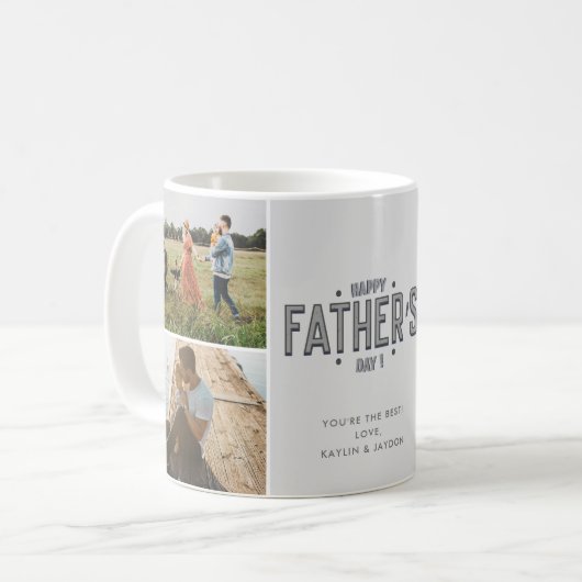 Vaderdag fotocollage koffiemok (Voorkant links)