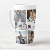 Vaderdag fotocollage latte mok (Linkerhoek)