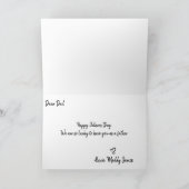 Vaderdag Fotocollage Letter vorm Kaart (Binnen)