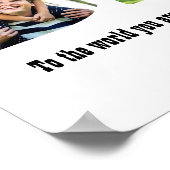 Vaderdag Fotocollage Letter vorm Poster (Hoek)