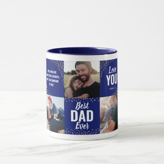 Vaderdag fotocollage mok (Midden)