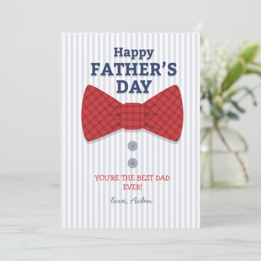 Vaderdag-fotokaart Kaart (Staand voorkant)