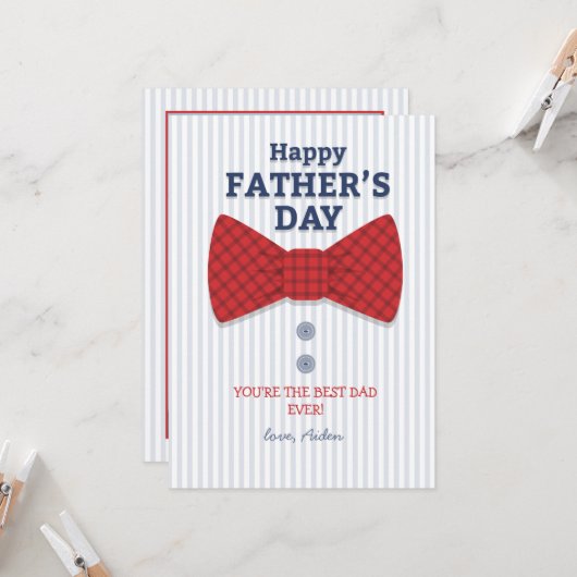 Vaderdag-fotokaart Kaart (Voorkant / Achterkant in situ)