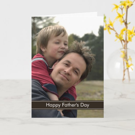 Vaderdag-fotokaart Kaart (Gele Bloem)