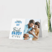 Vaderdag Fotokaart voor beste papa ooit Feestdagen Kaart (Voorkant)