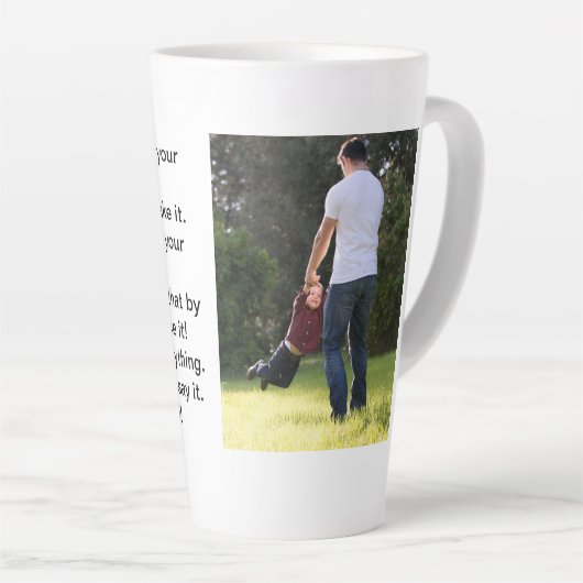  Vaderdag Fotolatte Mok (Rechterhoek)