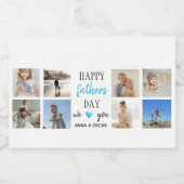 Vaderdag Foto's Mousserende Wijnflesetiketten Sparkling Wijnetiket (Enkel label)