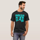 Vaderdag Free Runner Traceur Papa Parkour Da T-shirt (Voorkant volledig)