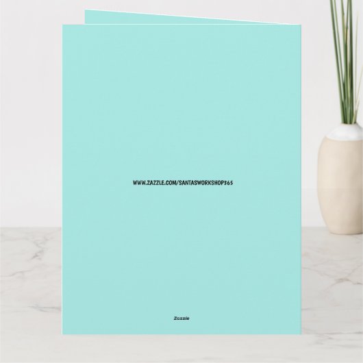 VADERDAG FUNNY CAT PLAYING BANJO KAART (Achterkant)