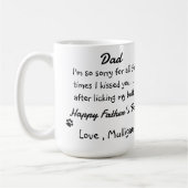 Vaderdag - Funny Dog Dad - Pet Photo Hondenhumor Koffiemok (Links)