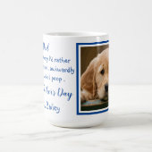 Vaderdag - Funny Dog Dad - Pet Photo Hondenhumor Koffiemok (Center)