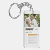 Vaderdag Funny Five Star Photo Sleutelhanger (Voorkant Links)