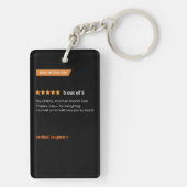 Vaderdag Funny Five Star Photo Sleutelhanger (achterkant)