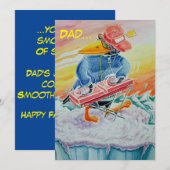 VADERDAG FUNNY GREETINGS-KAART.  BEDANKKAART (Voorkant / Achterkant)