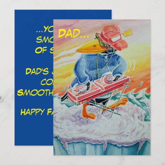 VADERDAG FUNNY GREETINGS-KAART. BEDANKKAART (Voorkant / Achterkant)