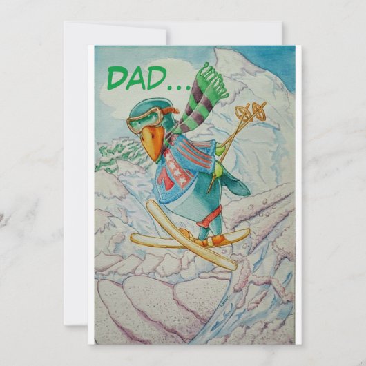 VADERDAG FUNNY GREETINGS-KAART.  BEDANKKAART (Voorkant)