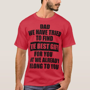 Vaderdag Funny Mannen Pa Joke van Daughter Son T-shirt