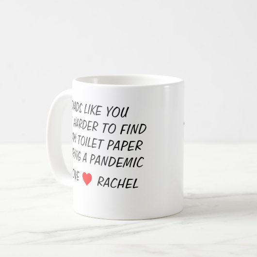 Vaderdag Funny Personalized Gift for Dad Koffiemok (Voorkant links)