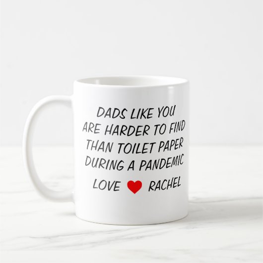 Vaderdag Funny Personalized Gift for Dad Koffiemok (Links)