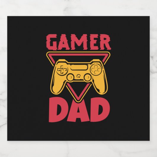 Vaderdag Gamer Dad Bier Etiket (Enkel label)