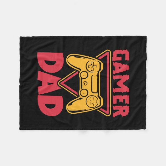 Vaderdag Gamer Dad Fleece Deken (Voorkant (Horizontaal))